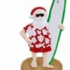 Santa Surfer Tropical Beach Ornament