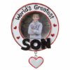 World's Greatest Son Photo Frame Ornament