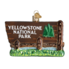 Yellowstone National Park Glass Ornament
