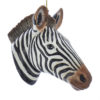Zebra Head Safari Animal Ornament