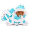 Ethnic Baby's 1st Christmas Boy in Box Ornament