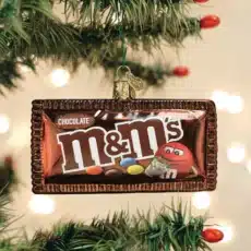 M&M'S Milk Chocolate Glass Ornament