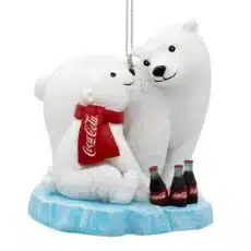 Coca-Cola® Polar Bear & Cub On Ice Ornament