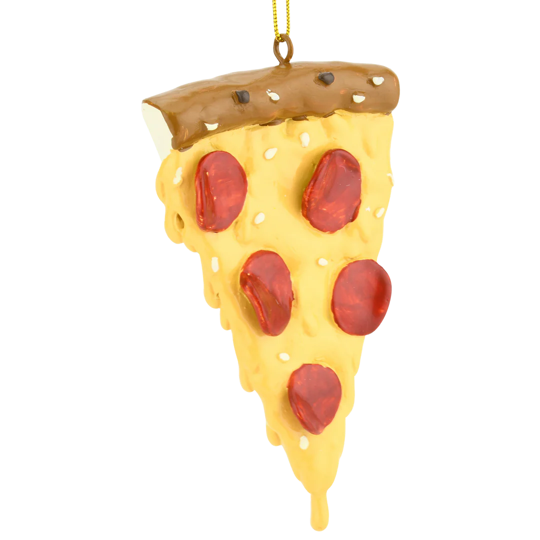 Slice of Pepperoni Pizza Christmas Ornament