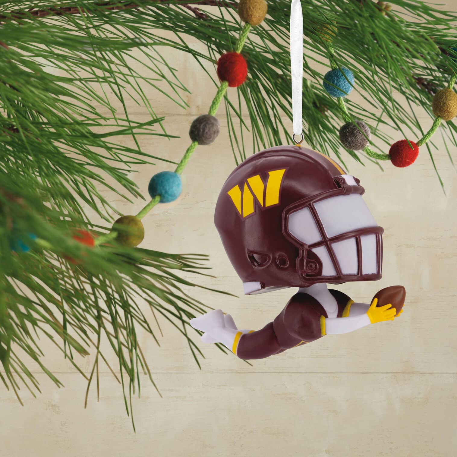 NFL Washington Commanders Bouncing Buddy Hallmark Ornament