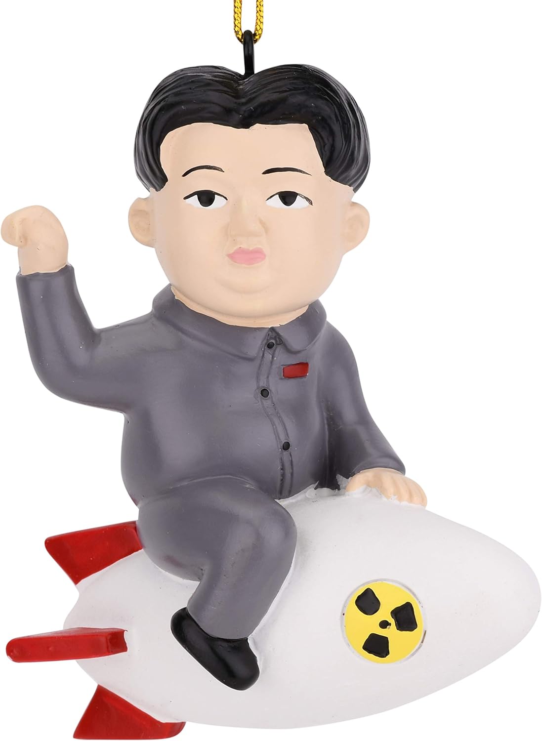 Funny Rocket Man Christmas Ornament