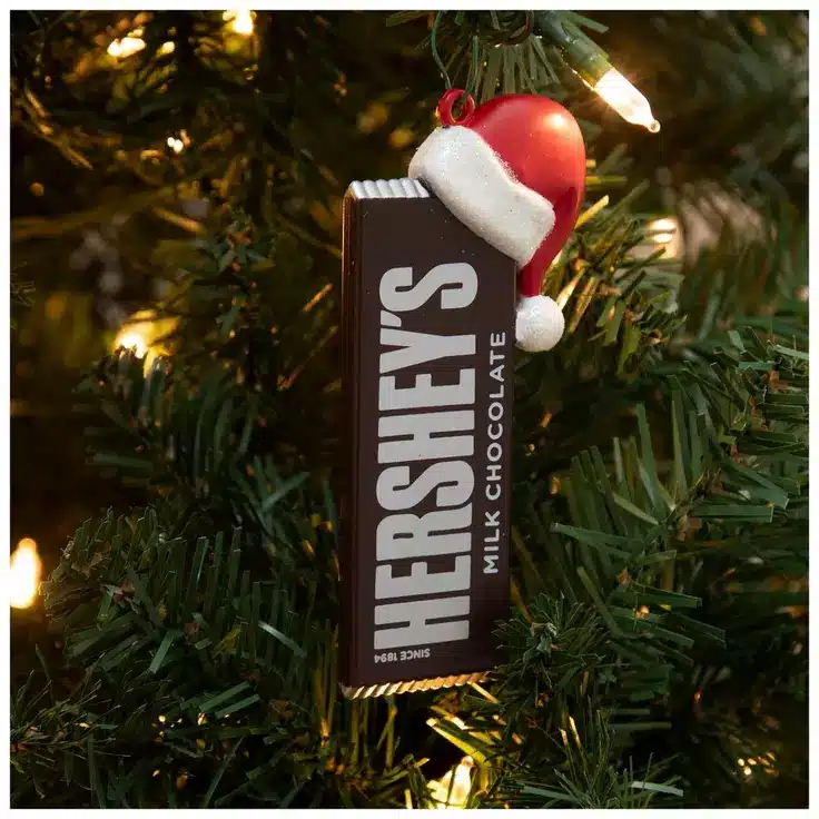 Hershey's Milk Chocolate Bar with Santa Hat